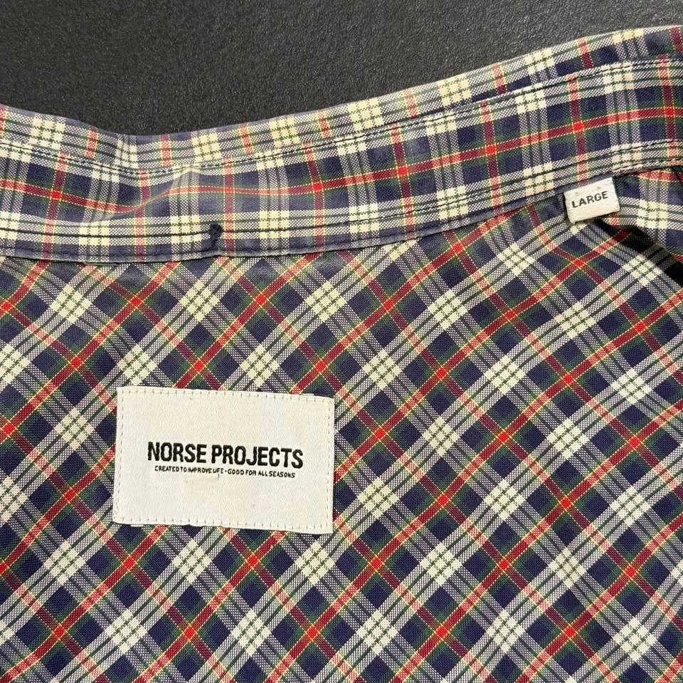 Norse Projects plaid button-up shirt - men’s Large - photo 4