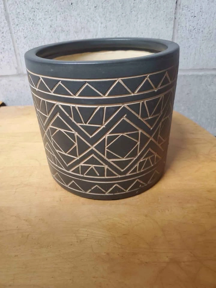 Geometric Ceramic Planter Pot - photo 2