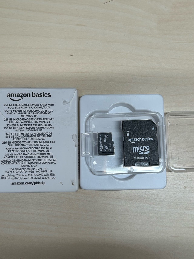 Amazon Basics 256 GB MicroSDXC Memory Card