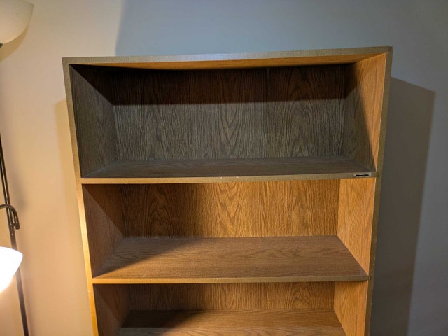 Oak Finish Bookcase