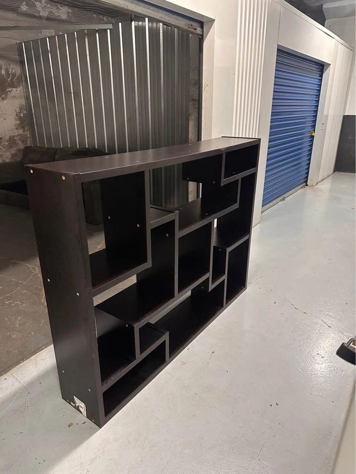 Modern Dark Brown Geometric Bookshelf (delivery available) - photo 2