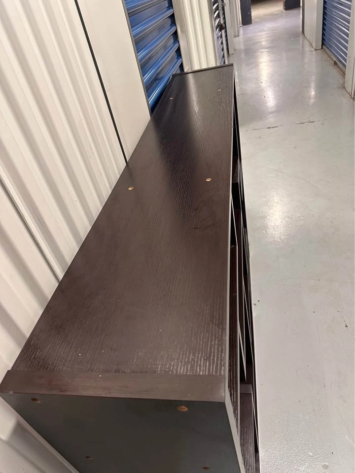 Modern Dark Brown Geometric Bookshelf (delivery available) - photo 3