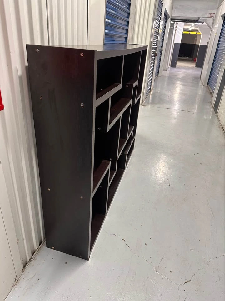 Modern Dark Brown Geometric Bookshelf (delivery available) - photo 4