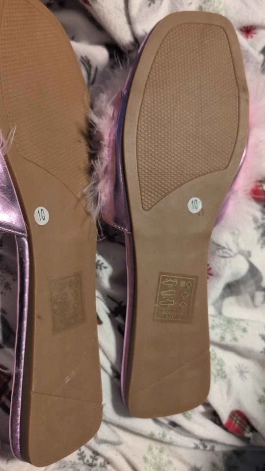 Dolls kill Azalea wang pink Marabou flats - photo 3