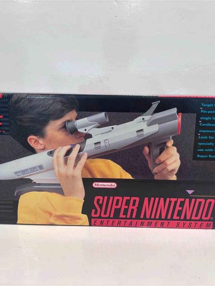 Nintendo SNES Super Scope Complete in Box CIB Receiver Manual Te - photo 2
