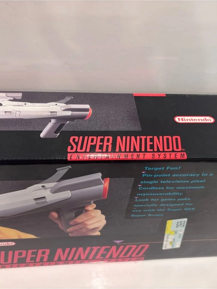 Nintendo SNES Super Scope Complete in Box CIB Receiver Manual Te - photo 5