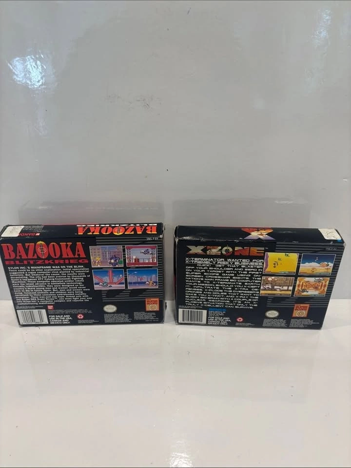 SNES Super Scope X-Zone & Bazooka Blitzkrieg CIB - photo 2