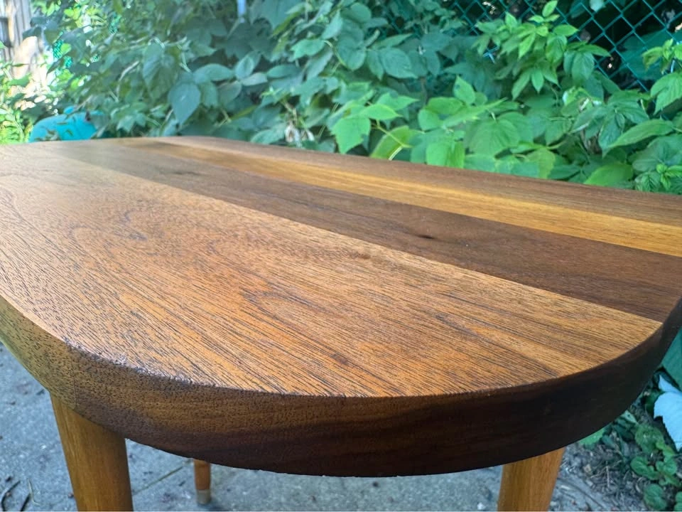 Pair of Solid Walnut MCM Side / End Tables – Just Completely Ref - photo 4