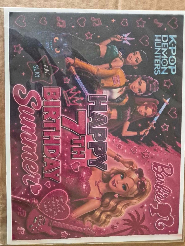 65% OFF Edible Sugar Print (Barbie/K-Pop) & Custom Printing
