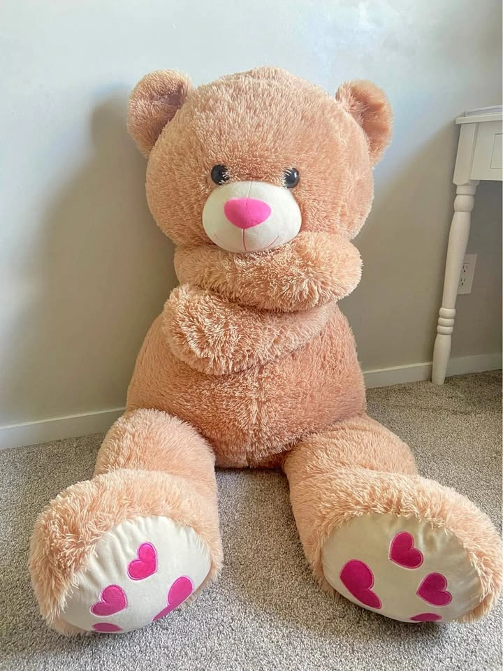 Giant Teddy Bear with Heart Paws