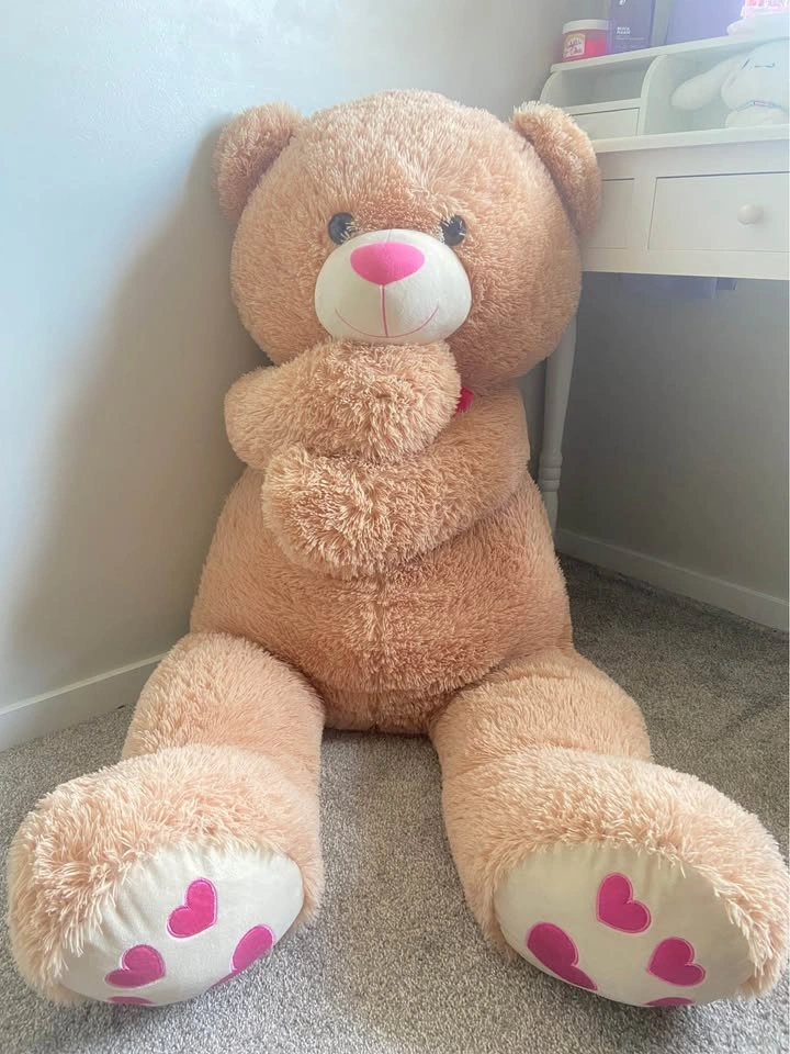 Giant Teddy Bear with Heart Paws - photo 3