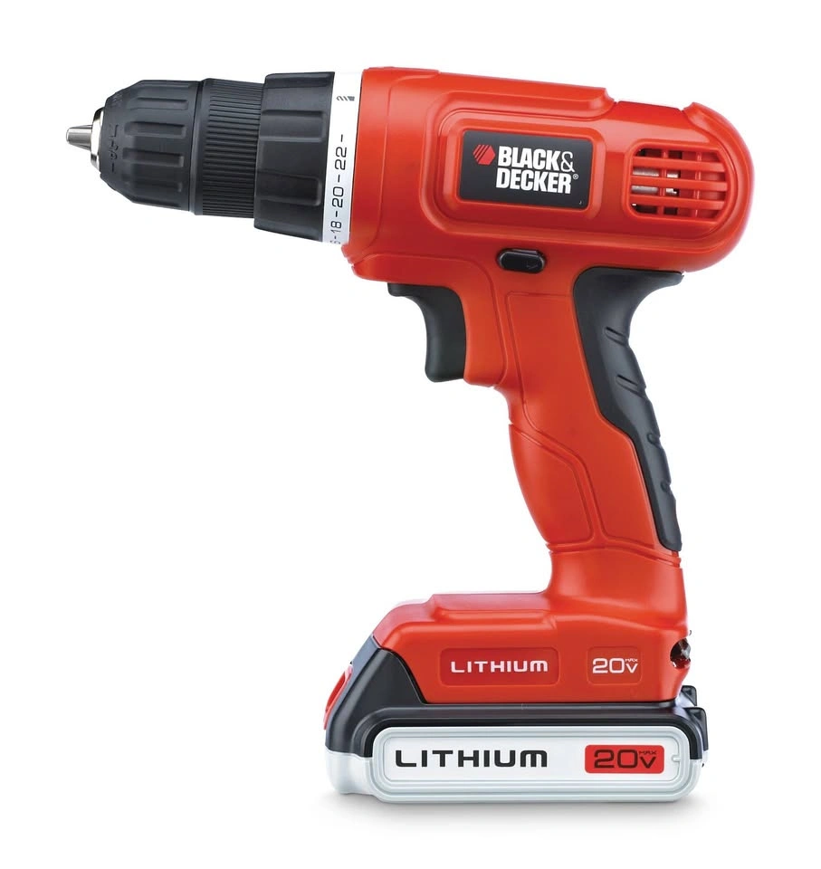BLACK+DECKER 20V Cordless Drill Kit w/ Battery & 100-Pc Set - photo 2