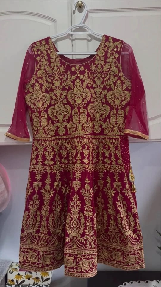 Pink & Gold Indian Sharara Suit - photo 3