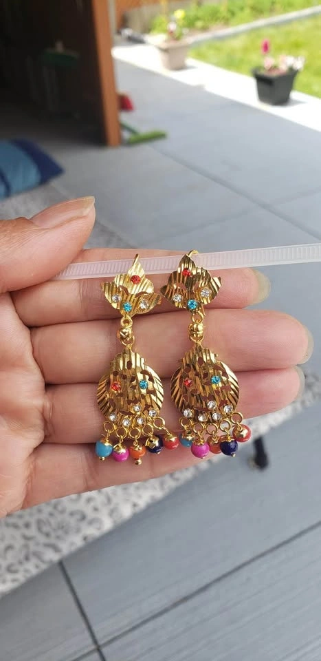 Punjabi Tikka & Earrings Set for Kids - photo 4