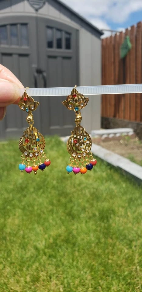 Punjabi Tikka & Earrings Set for Kids - photo 5