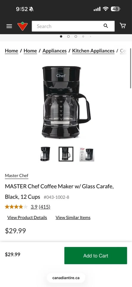 Master Chef 12-Cup Programmable Coffee Maker - photo 3