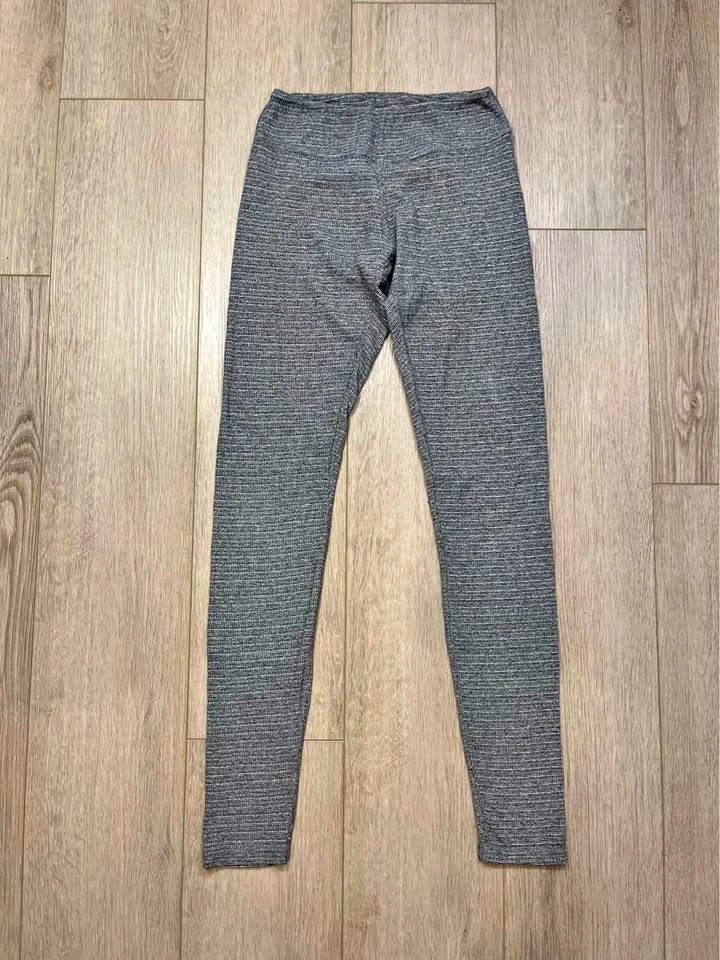 BRANDY MELVILLE Heather Gray Textured Leggings