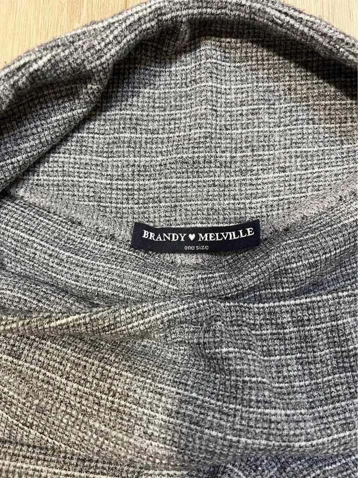 BRANDY MELVILLE Heather Gray Textured Leggings - photo 5