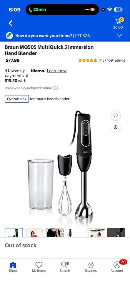 Braun MQ505 MultiQuick 5 Immersion Hand Blender