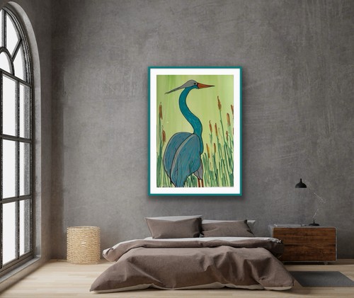 Heron, Wildlife, Wetlands, Rushes, Bird On Reeds - photo 5