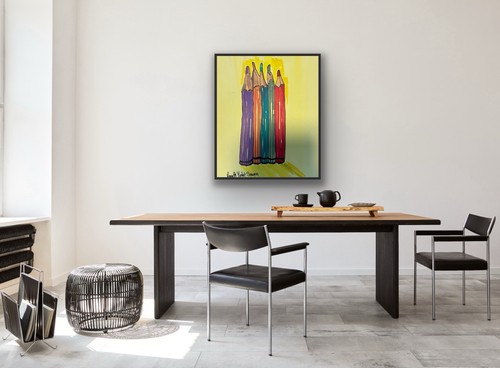 Original Hand-Painted Mixed Media Artwork by Annette Violet - photo 2