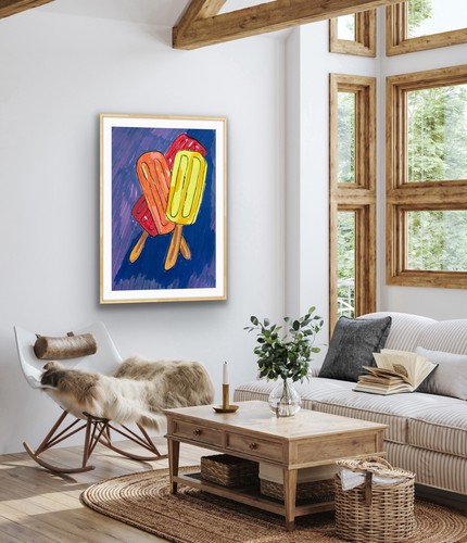 Lolly Pop, Popsicle, Ice Cream Original Art Painting - photo 5