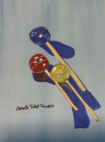 Candy Sweet Sugar Lolly Popsicle Original Art Painting