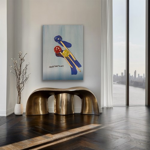 Candy Sweet Sugar Lolly Popsicle Original Art Painting - photo 3