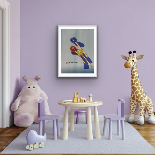 Candy Sweet Sugar Lolly Popsicle Original Art Painting - photo 5