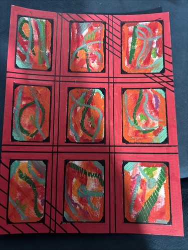 Red Abstract Original Painting by Annette Violet Sawers - photo 4