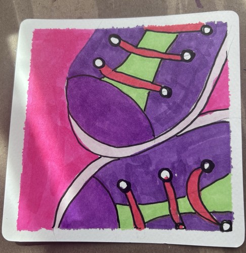 Original Small Art: Love Hearts by Annette Violet Sawers - photo 2