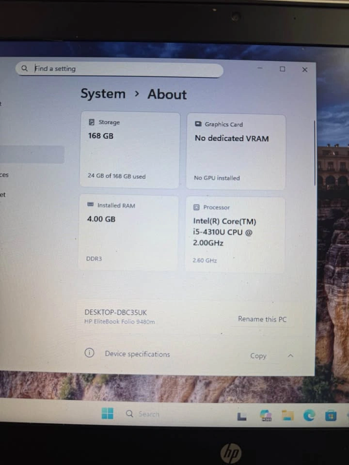 HP Elitebook 9480M - i5 4th Gen, 4GB RAM, 180GB SSD - photo 4
