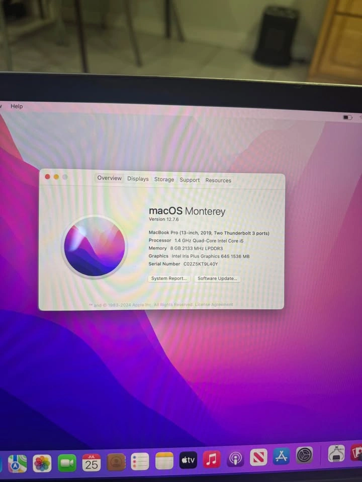 Macbook Pro 2019 13.3” Retina i5 8GB RAM 128GB Space Grey - photo 5