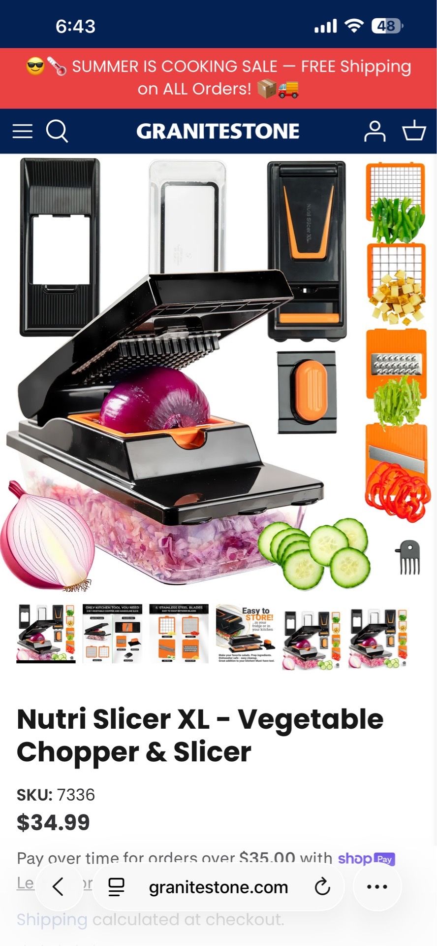 Nutrí slicer XL Vegetable Chopper & Slicer BRAND NEW - photo 2