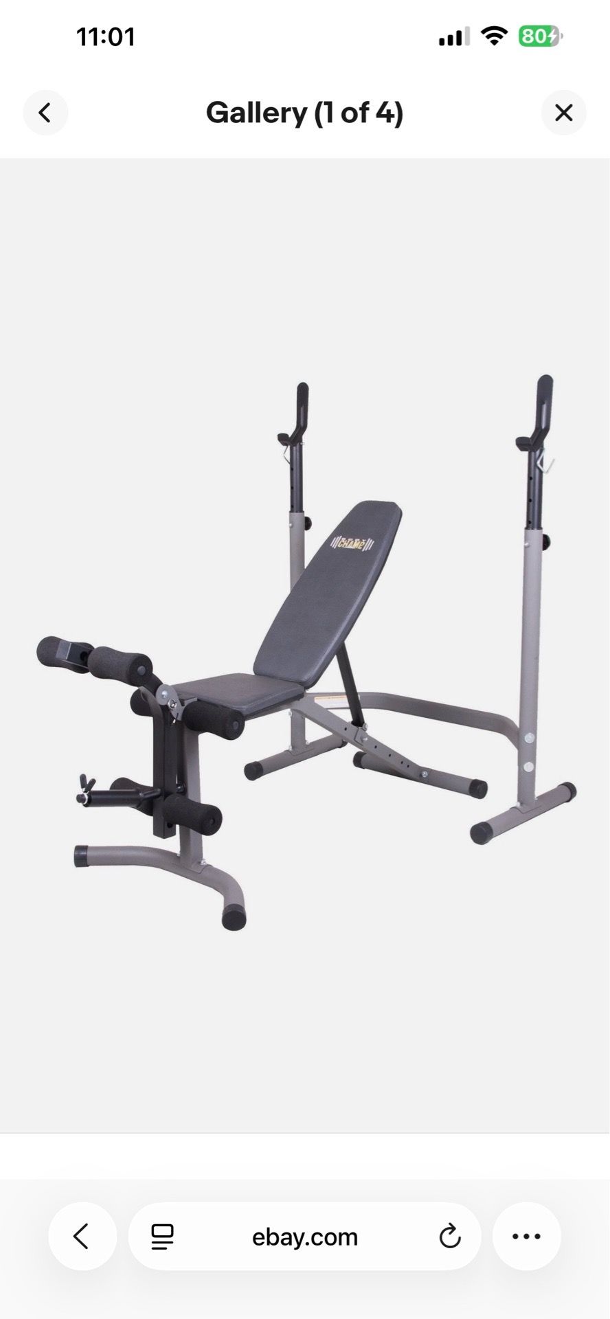 Body Champ Weight Bench with Leg Extension Attachment - photo 4
