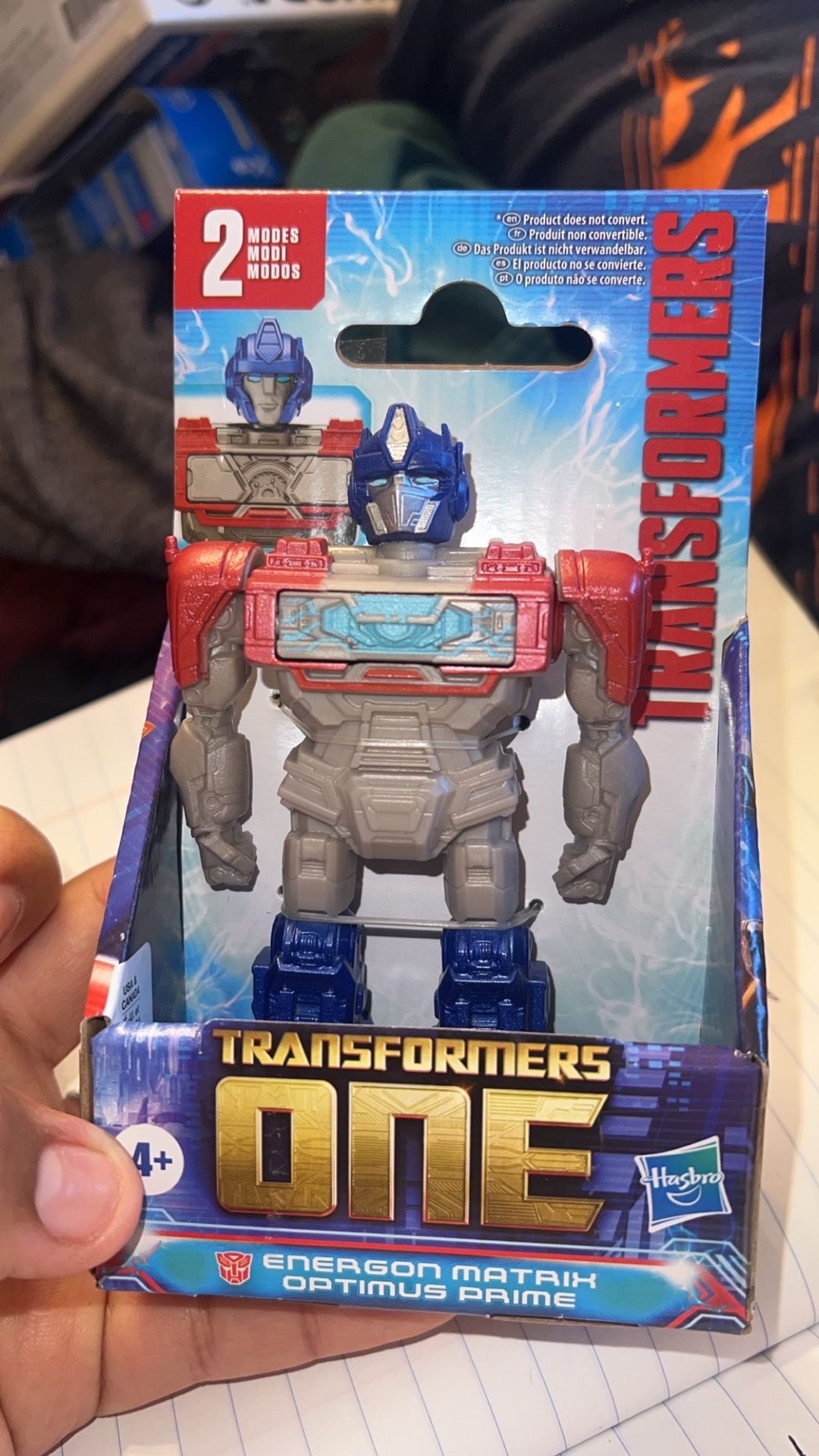 2 Modes Transformers One Energon Matrix Optimus Prime