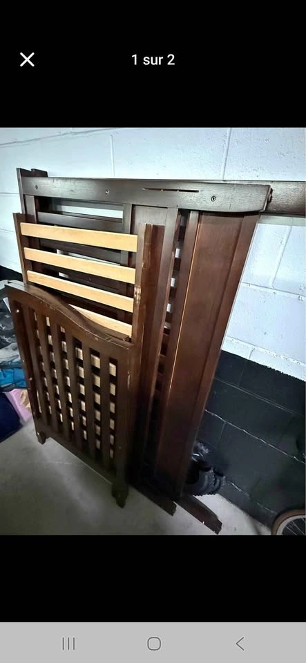 Crib with Mattress - Standard Size and Converts to a Toddler bed - photo 2