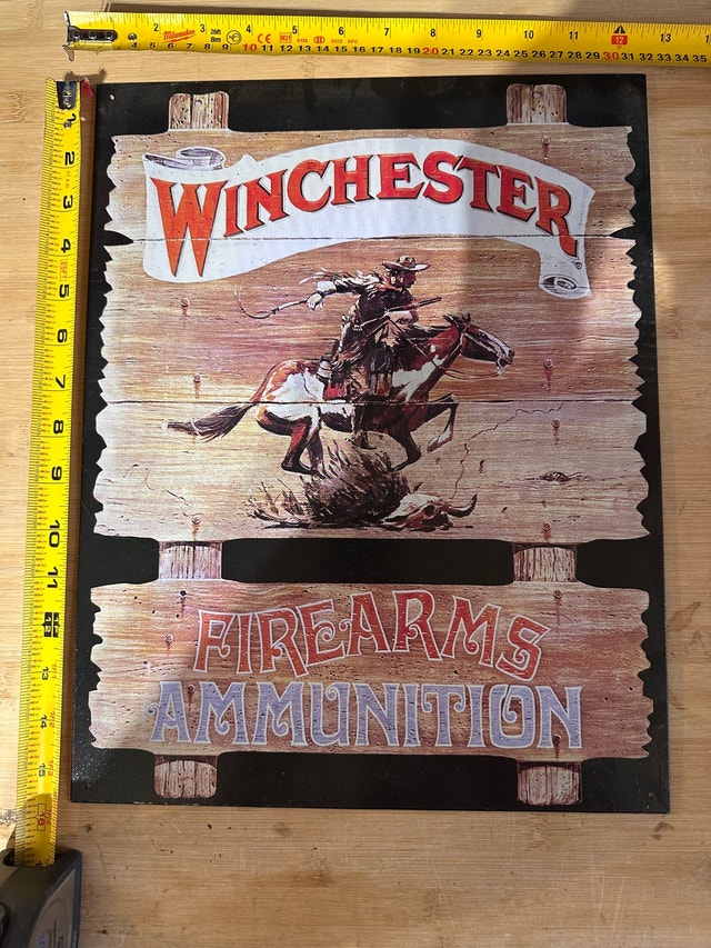 Winchester Metal Sign