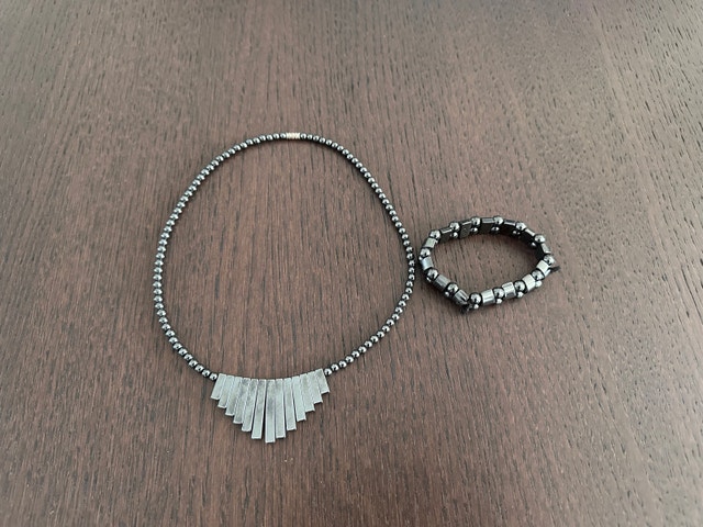 Hematite Bracelet and Necklace