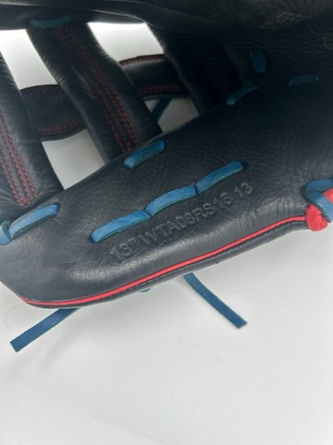 Wilson A500 13" Baseball Softball Glove RHT Black Red WTA05RB161 - photo 3
