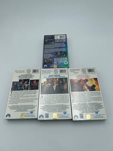 Star Trek VHS Lot 4 Factory Sealed III V VI Generations - photo 3
