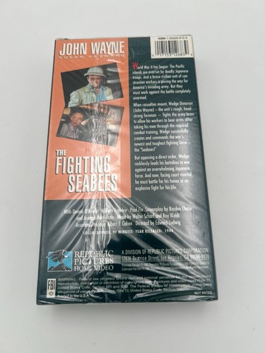 The Fighting Seabees VHS John Wayne Colorized Sealed - photo 2