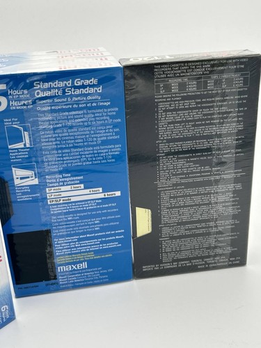 Lot of 3 Sealed VHS Blank Video Tape Packs - photo 3