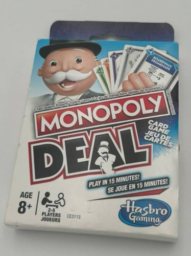 Monopoly Deal Card Game Hasbro Bilingual English French