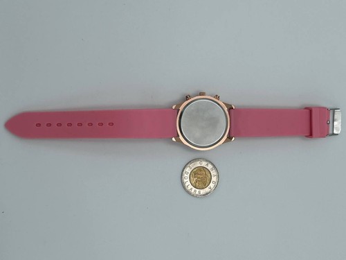 Geneva Pink Quartz Women's Watch Silicone Band Analog - photo 2