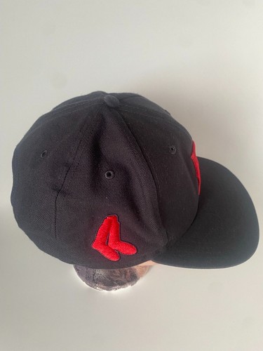 Boston Red Sox 47 Brand Snapback Hat Black Red MLB - photo 2