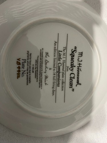 Set of 5 M.I. Hummel Danbury Mint Collector Plates 1989 - photo 5