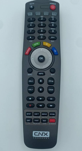 CNX Conaxsat OEM Original Silver Remote Control for Mini, Duo &