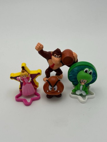 McDonalds Super Mario Figure Lot Donkey Kong Goomba Peach Frog L