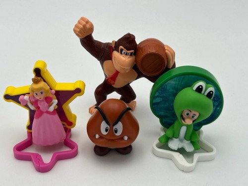 McDonalds Super Mario Figure Lot Donkey Kong Goomba Peach Frog L - photo 2